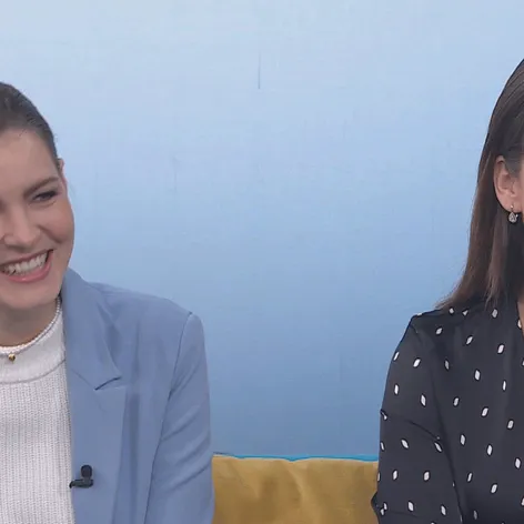 Maca Zábranská a Monika Horváthová v Teleráne