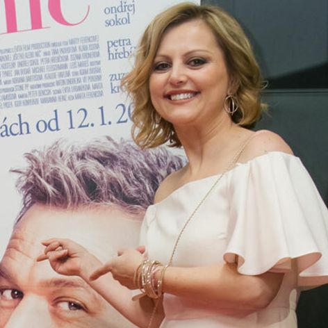 Evita Urbaníková na premiére filmu Všetko alebo nič