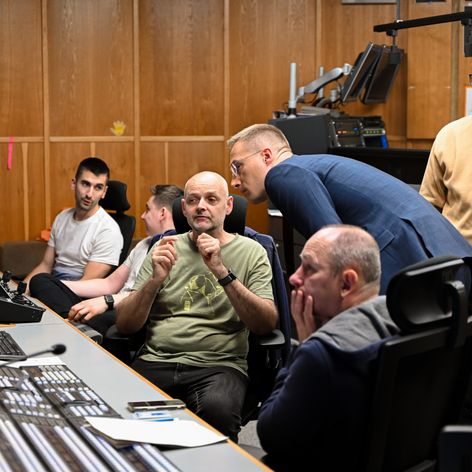 Prípravy volebnej noci na Markíze.