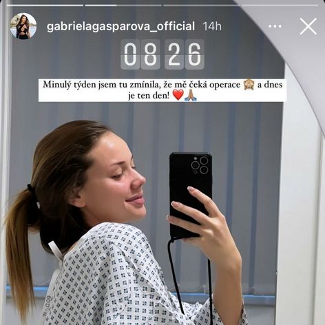 Gabriela v nemocnici