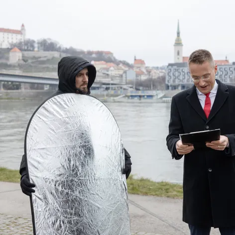 Michal Kovačič (zákulisie nakrúcania televíznej upútavky)