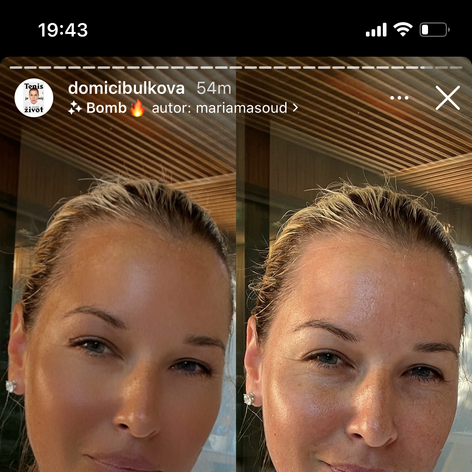 Dominika nepoužíva filtre