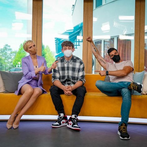 Martin v Teleráne s Kvetkou a Tomášom