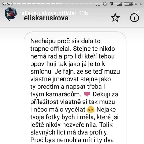 Správa od útočníka