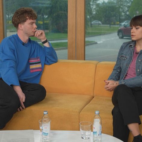 Kristína Kanátová a redaktor Jakub Uríček