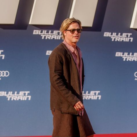 Brad Pitt na uvedení filmu Bullet Train v Berlíne