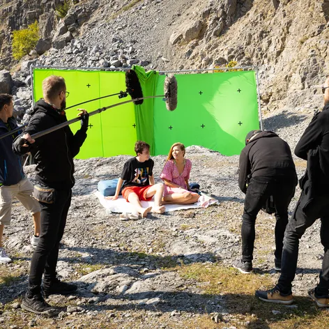 Nakrúcanie dramatickej scény v Druhej šanci.