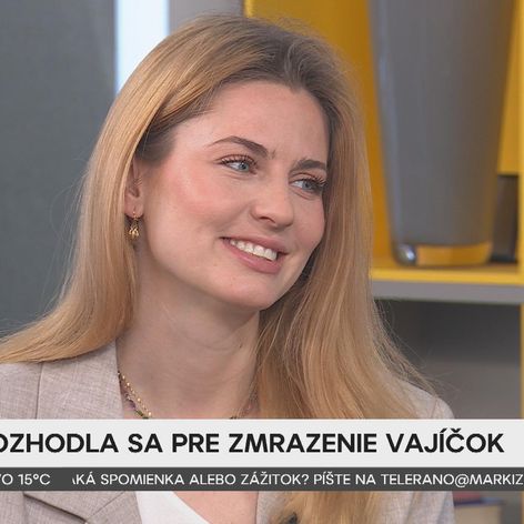 Moderátorka Becca sa rozhodla pre zmrazenie vajíčok