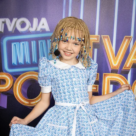 Melissa Mandy Marušková ako Marika Gombitová vo finále Tvojej MINI tváre.