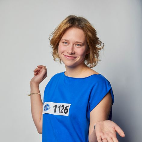 Adéla Krejdlová na kastingu SuperStar.