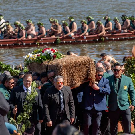 Pohreb maorijského kráľa Tuheitiu