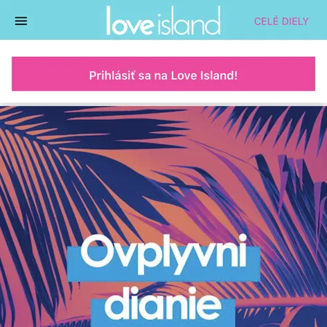 Hlasovnie o dianí vo vile v mobilnej aplikácii.