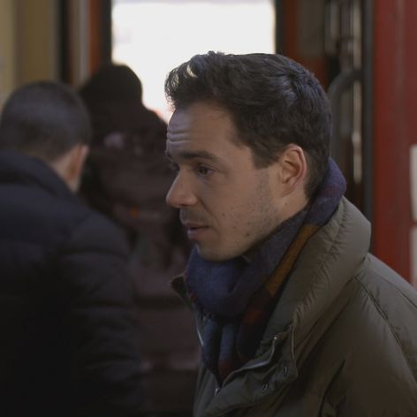 Deti sa prišli s Edom rozlúčiť na stanicu.