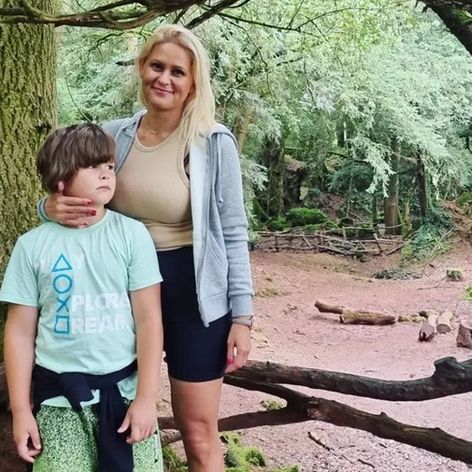 Mirka Kuryś Koperová so synom Davidom