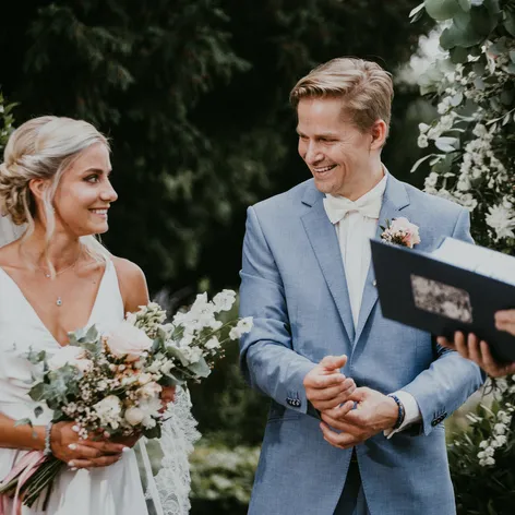 Natália a František na svadbe