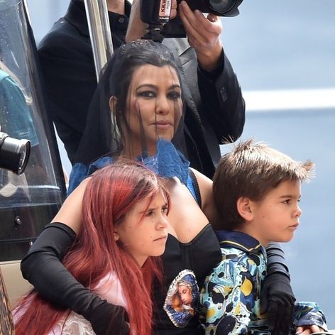 Kourtney s deťmi z predchádzajúceho vzťahu, deň pred svadbou