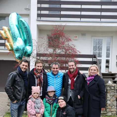 Herci počas nakrúcanie Oteckov