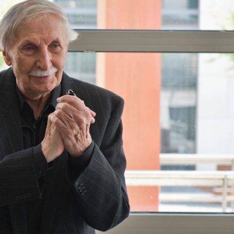 Ladislav Chudík na snímke z 27. mája 2014 na otvorení výstavy Deväťdesiat rokov na svete, sedemdesiat rokov v SND.