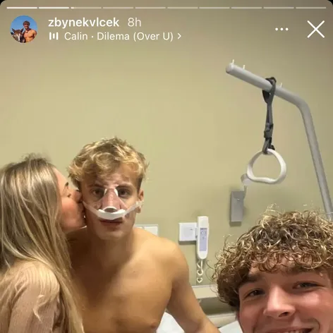 Zbyněk s Davidom a Natáliou v nemocnici