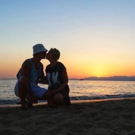 Monika Hilmerová s manželom Jarom Bekrom.