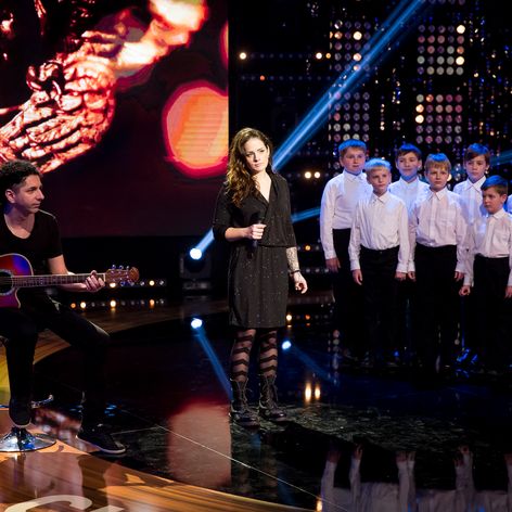Lenka Lo Hrůzová po premene v Chart Show.