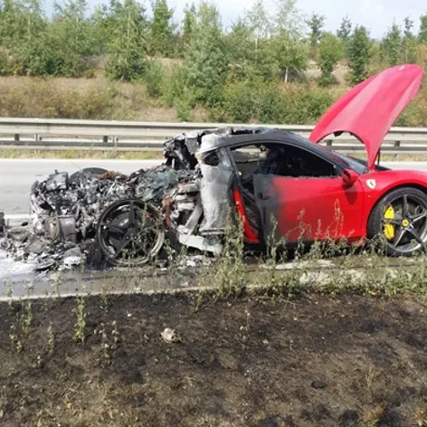 Požiar Ferrari.