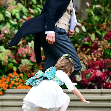 Princezná Charlotte mala nehodu na schodoch. 