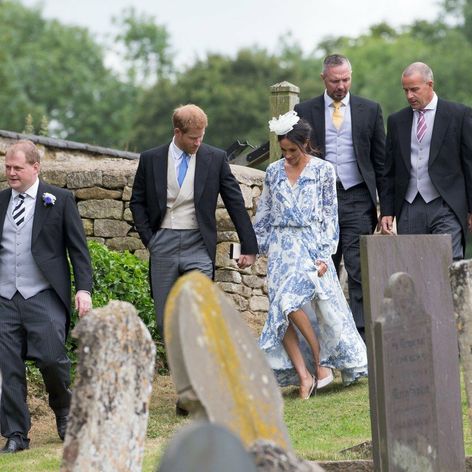 Meghan Markle spolu s princom Harrym na svadbe.