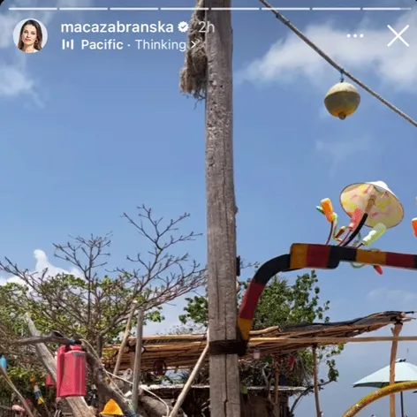 Maca Zábranská na dovolenke na Bali