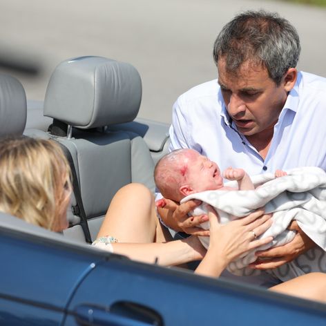 Nakrúcanie seriálového pôrodu.