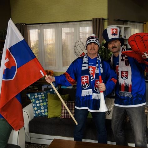 Zákulisné zábery z nakrúcania hokejovej epizódy
