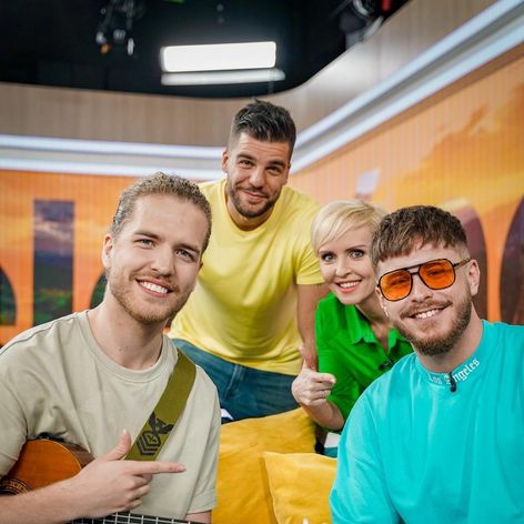 Alan Murín s Kvetkou a Tomášom v Teleráne