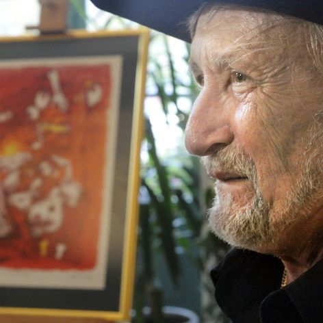 Juraj Jakubisko na výstave svojich obrazov