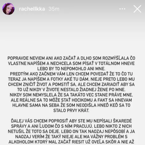 Ráchel Karnižová zverejnila fotky po bitke a správy plné vulgarizmov
