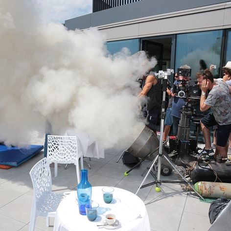 Explózia na nakrúcaní Rexa