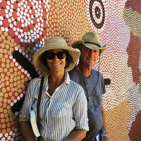 Rachel Ward s manželom Bryanom Brownom (foto: Instagram)