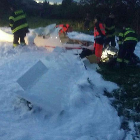 Pád malého lietadla