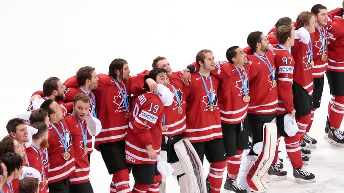 Kanadský had radosti po finálovom triumfe na MS v Rusku proti Fínsku