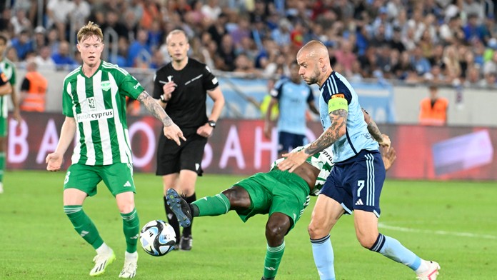 Vladimír Weiss ml. v prvom zápase play off Európskej ligy proti Arisu Limassol