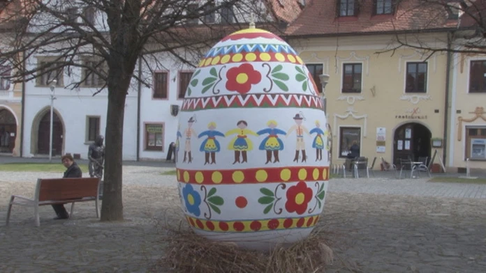 Nádherná kraslica na námestí v Bardejove.
