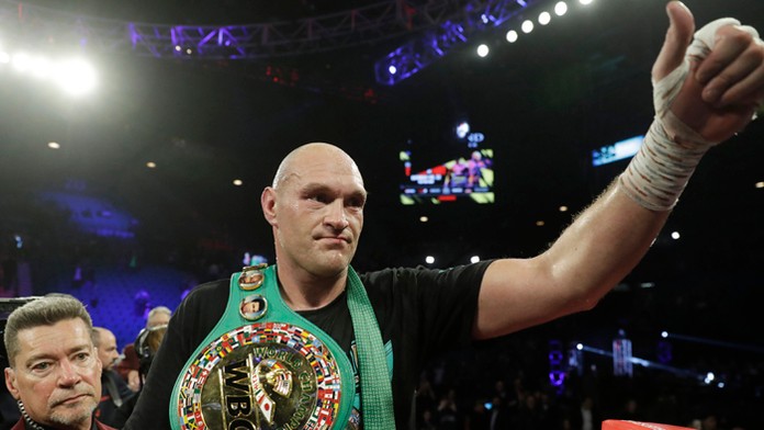 Britský profesionálny boxer Tyson Fury na archívnej snímke.