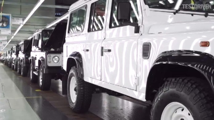 Výroba v automobilke Jaguar Land Rover (ilustračná snímka)