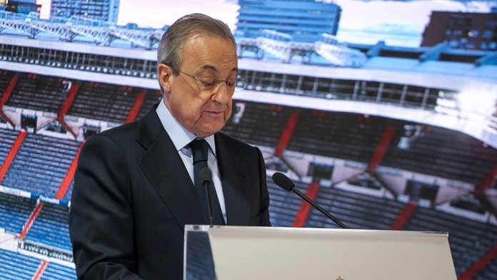 Prezident Real Madrid Florentino Perez sa mal sať šéfom ESL.