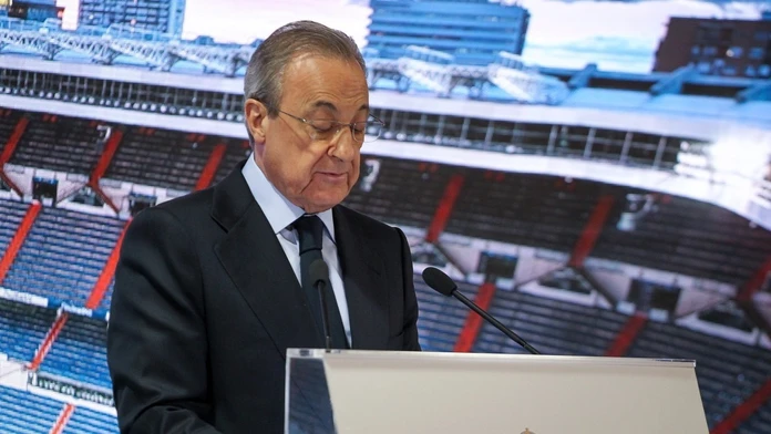 Prezident Real Madrid Florentino Perez sa mal sať šéfom ESL.