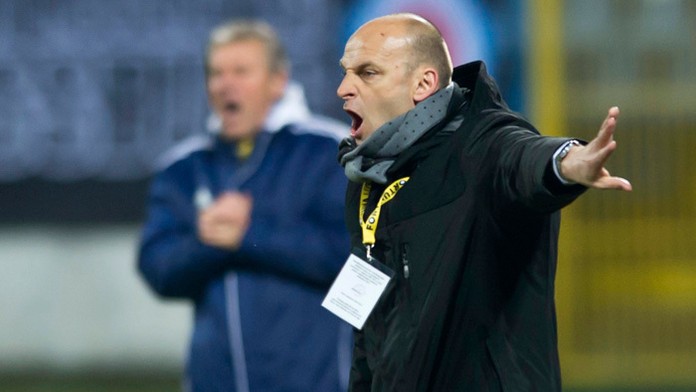 Tréner MŠK Žilina Adrián Guľa na archívnej snímke.