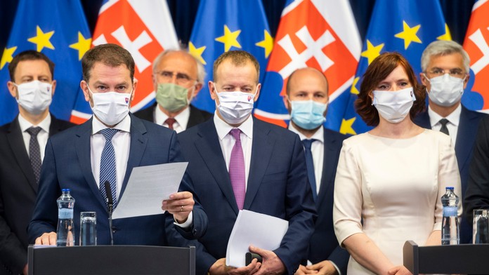 Veronika Remišová, Boris Kollár, Igor Matovič (rok 2020)