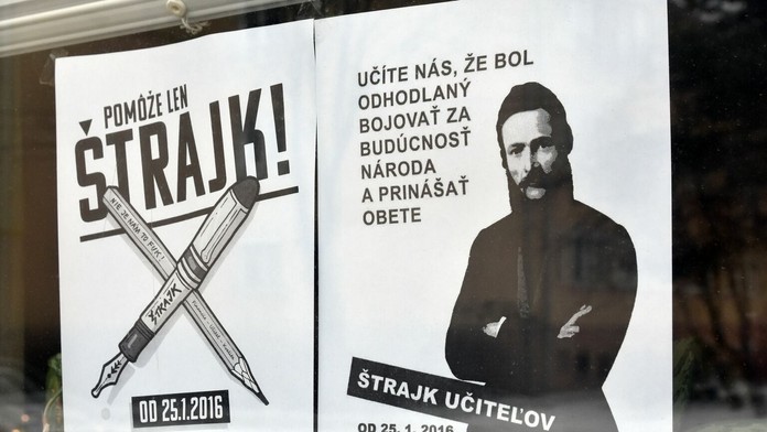 Časť učiteľov na Slovensku pokračuje v ostrom, časovo neobmedzenom štrajku.