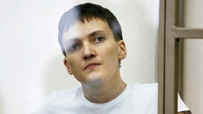Ukrajinská pilotka Nadija Savčenková. 