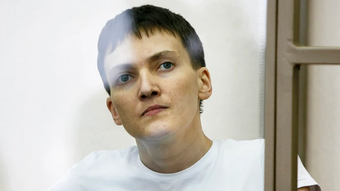 Ukrajinská pilotka Nadija Savčenková. 