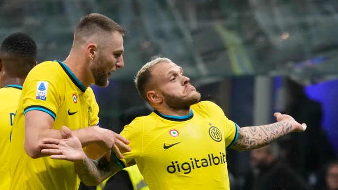 Vpredu koncert, vzadu veľká pohoda. Škriniarov Inter oslavuje šesťgólovú výhru